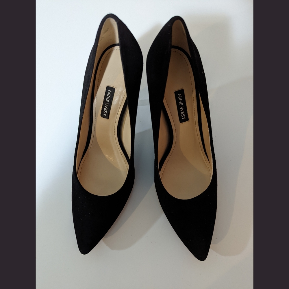 Black Suede Nine West pumps